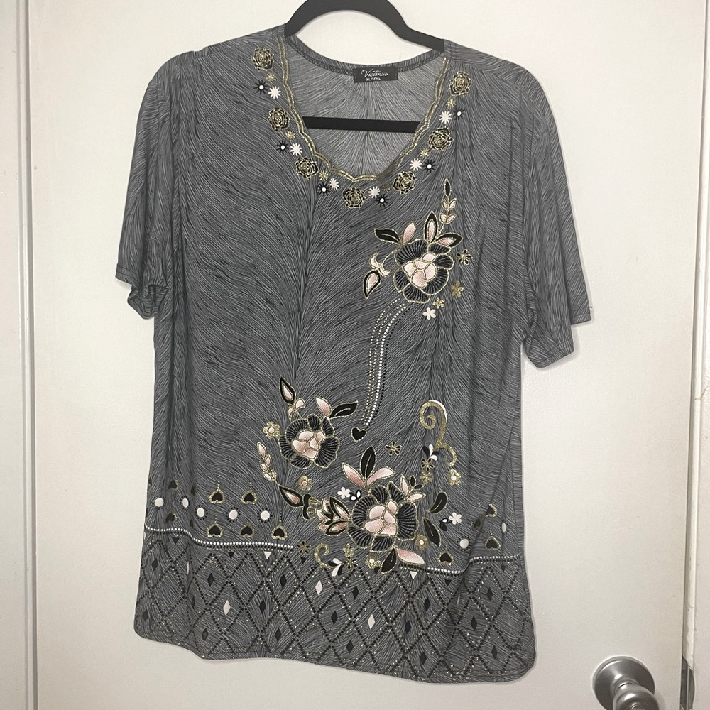 Top, Victoria, short sleeve, XL, NWOT